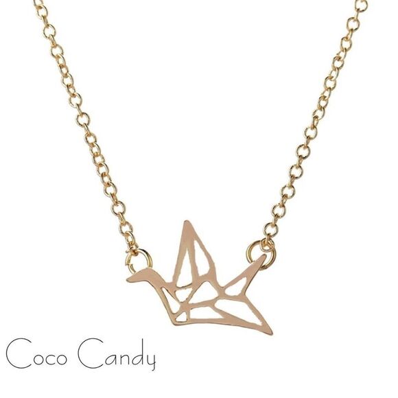 🆕Origami Crane Pendant Necklace - Picture 1 of 3